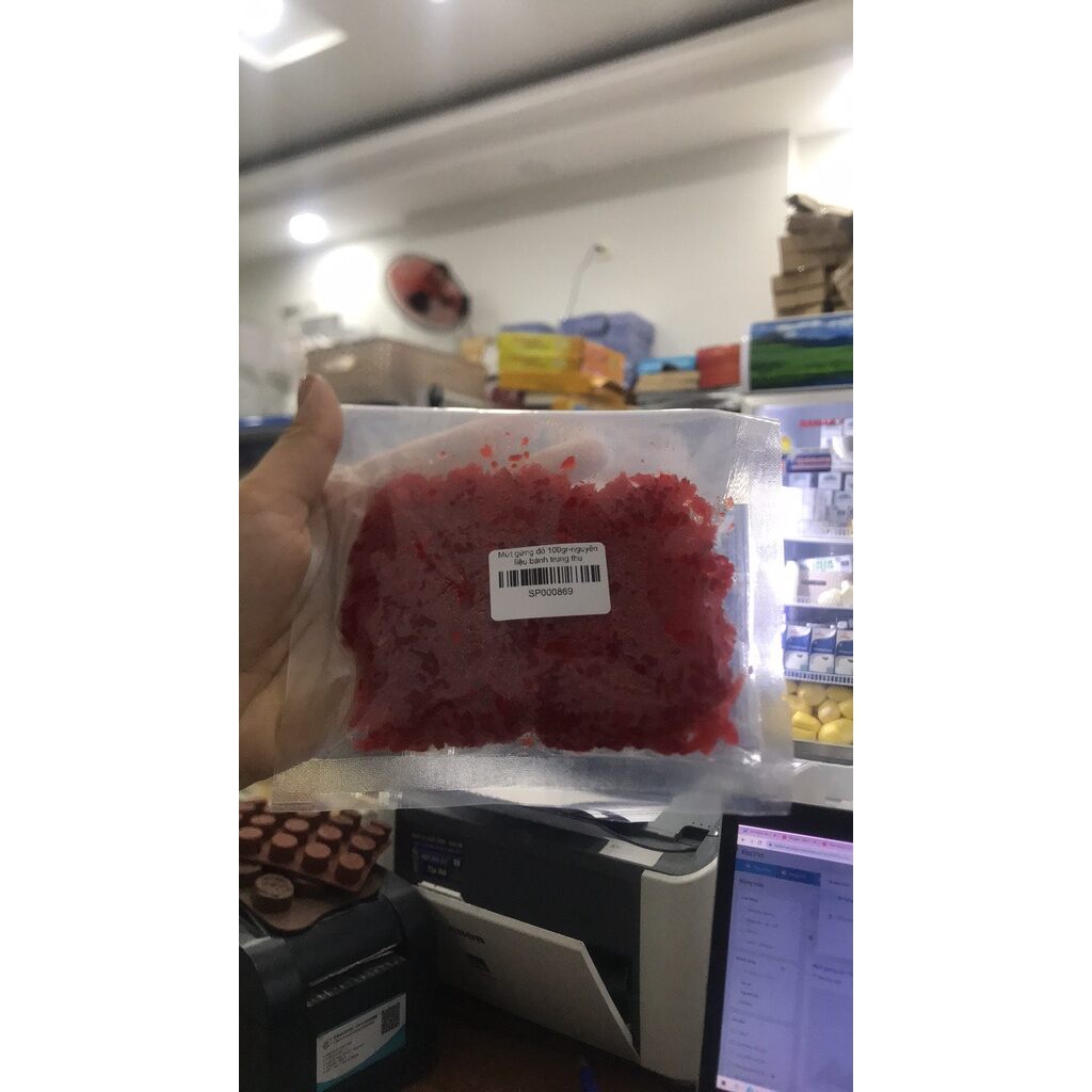 Mứt gừng đỏ làm nhân thập cẩm 100g
