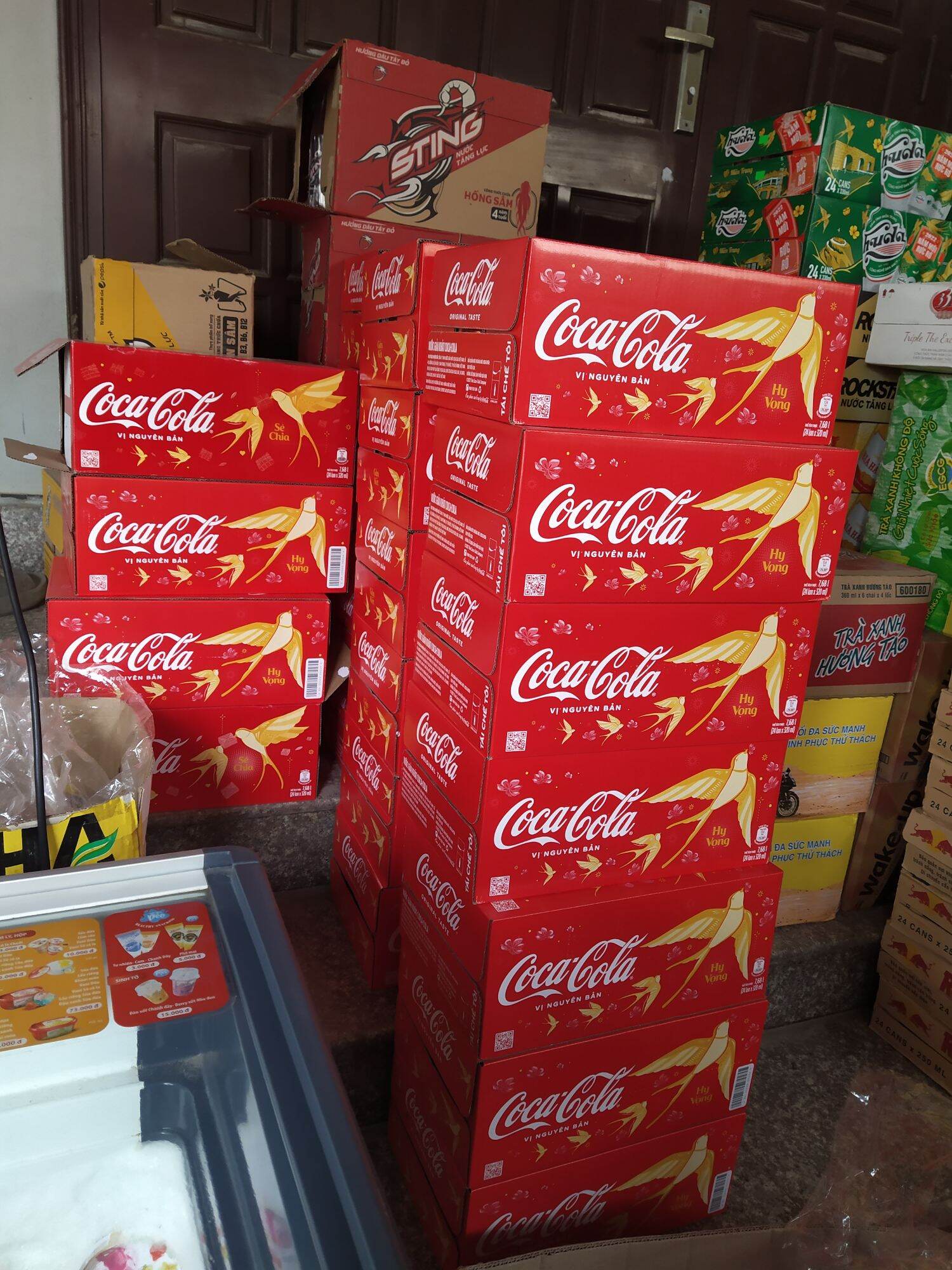 Thùng coca-cola lon 320ml x 24lon