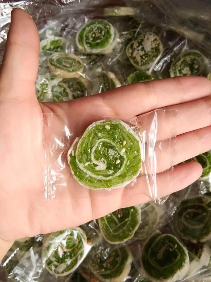 Kẹo dừa non cuộn bánh tráng 500g