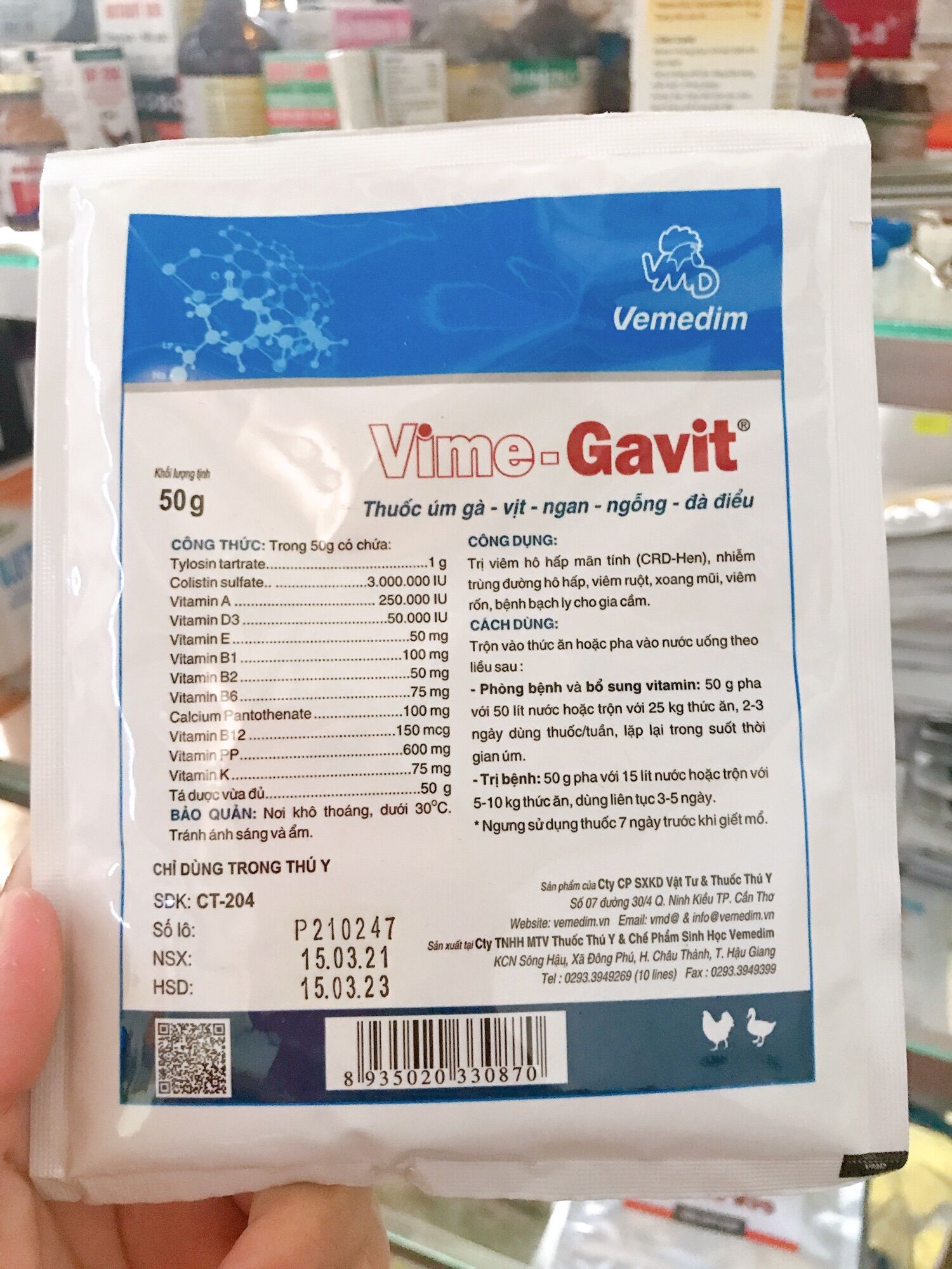 Vime Gavit úm gà, vịt con [100g]