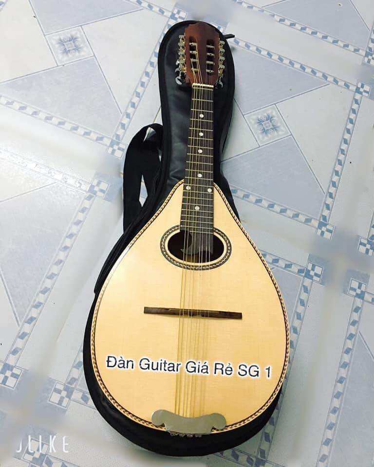 [HCM]Đàn Mandolin gỗ hồng đào chỉ kè