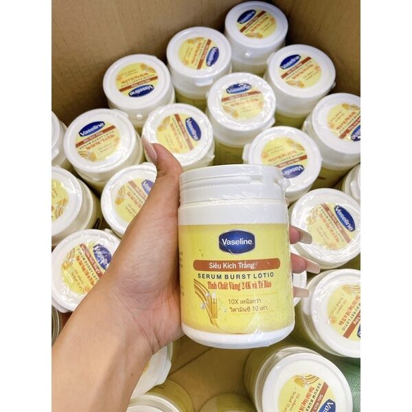 Kích trắng Vaseline 10X hủ 250g siêu trắng Thái Lan