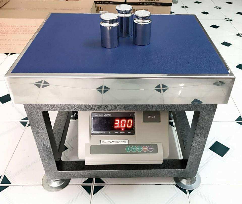 Cân ghế điện tử kích thước mặt cân 40 x 50, đầu hiển thị a12 60kg 100kg 150kg 300kg, bảo hành 12 tháng