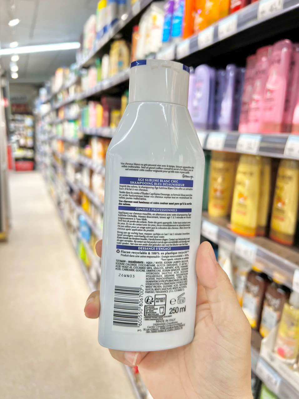 Dầu gội phủ bạc DESSANGE-250ml( hàng Pháp)