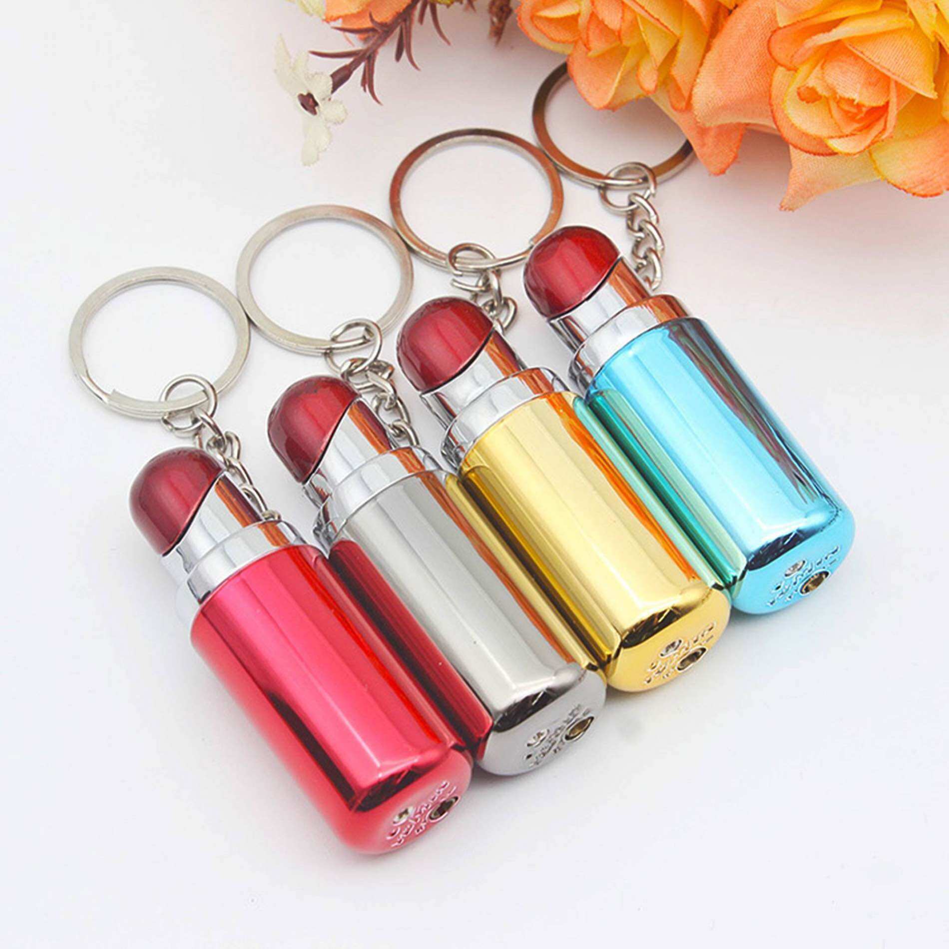 [HCM] Bật Lửa Móc Khoá Đa Năng Hình Thỏi Son (Nhiều Màu)