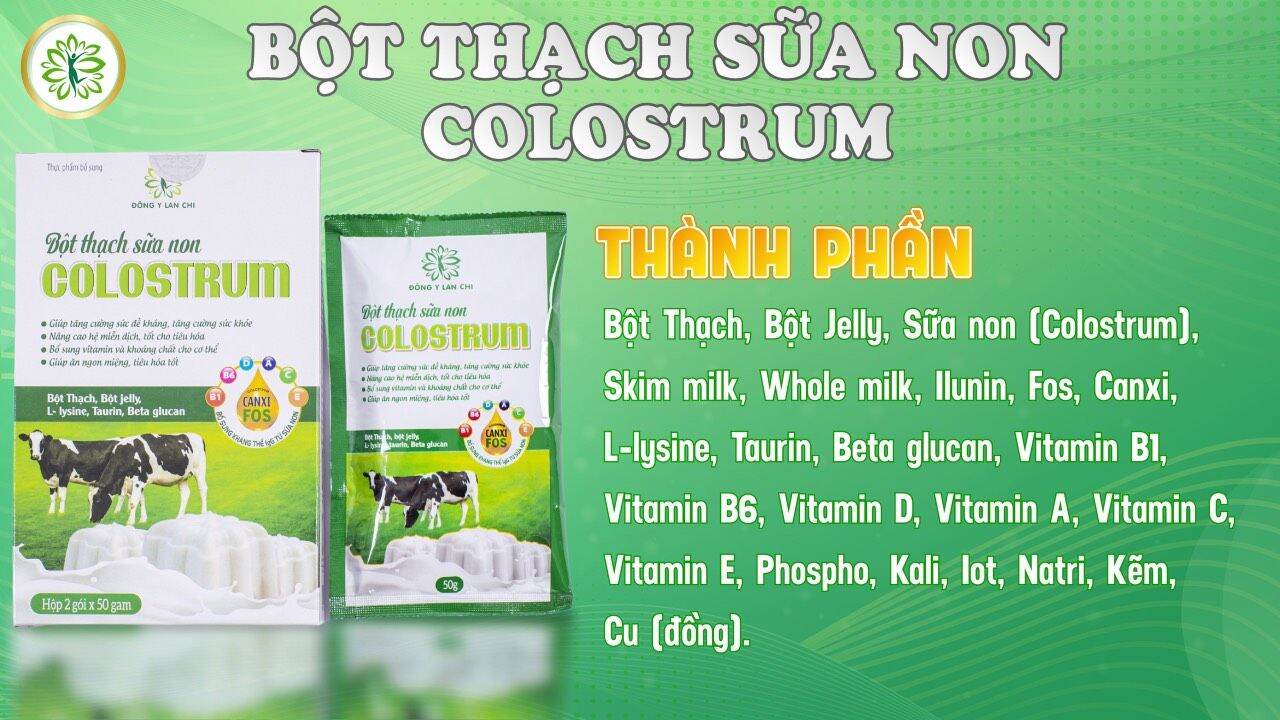 bột thạch sữa non lan chi (1 hộp có 2gói 100g)