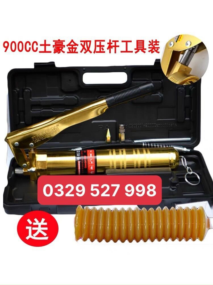 Bơm mỡ bò bằng tay sử dụng mỡ ống