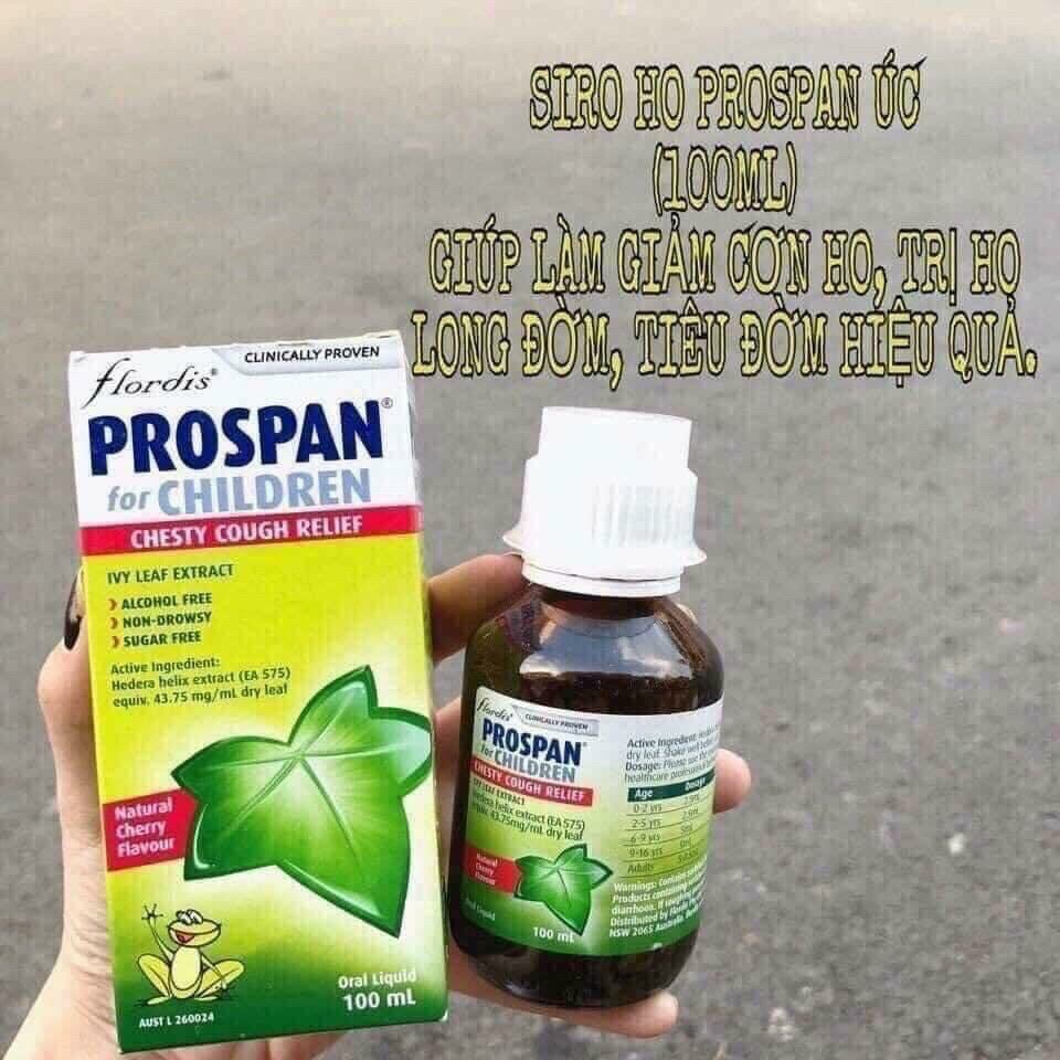 Siro ho Prospan Úc 100ml - Siro ho long đờm