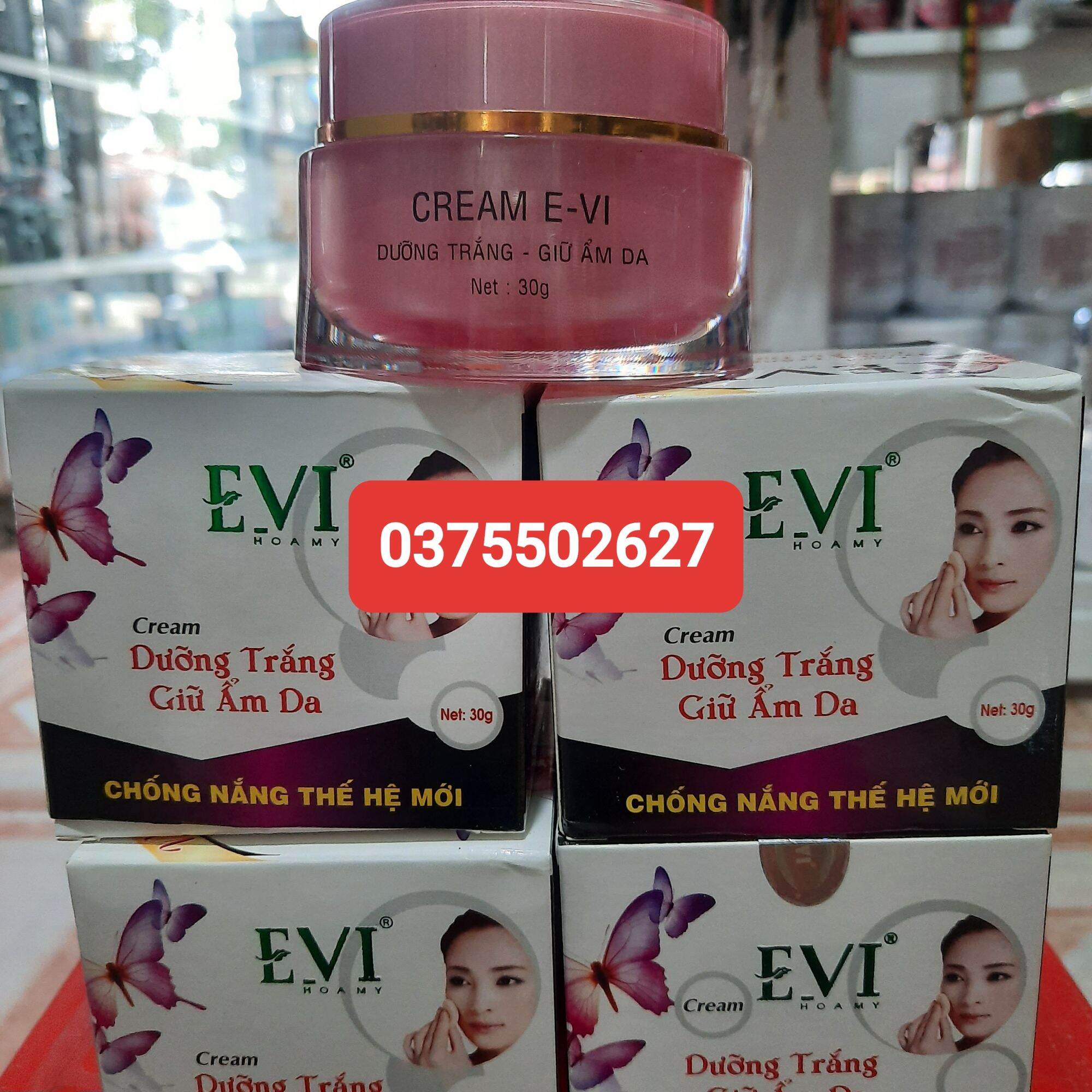 kem evi dưỡng trắng giữ ẩm da