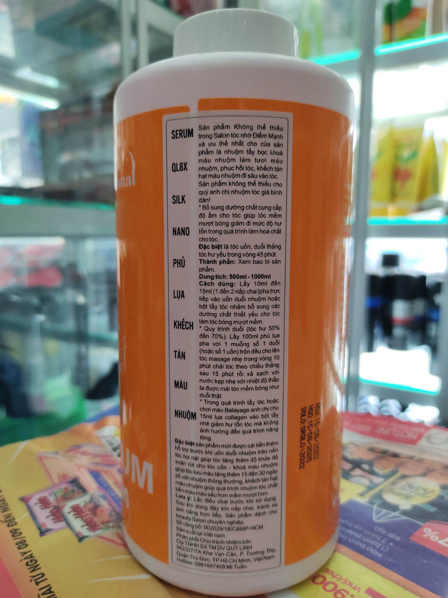 Phủ lụa Silk Serum Collagen Nano 1000 ml