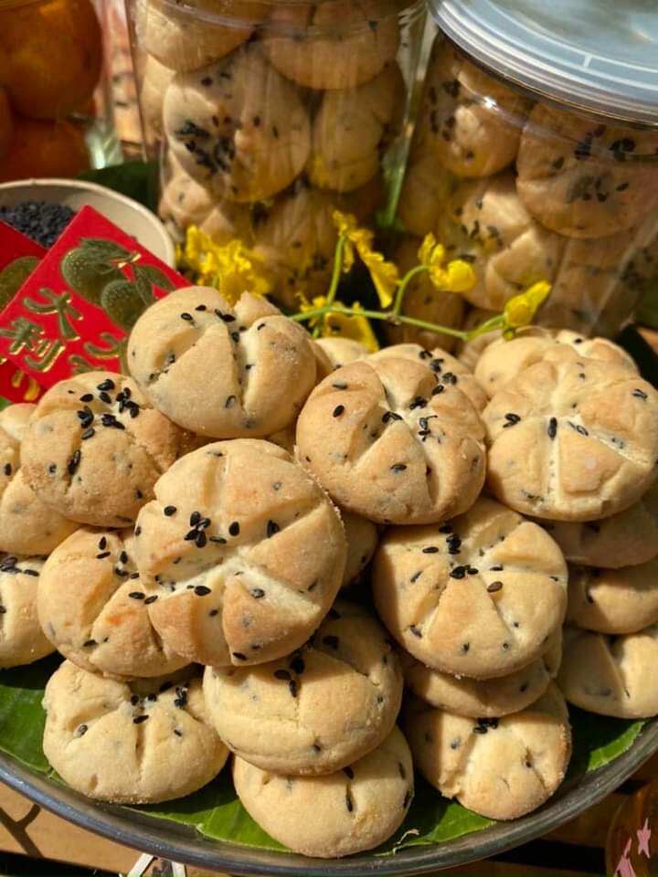 200g bánh hạnh nhân mè đen