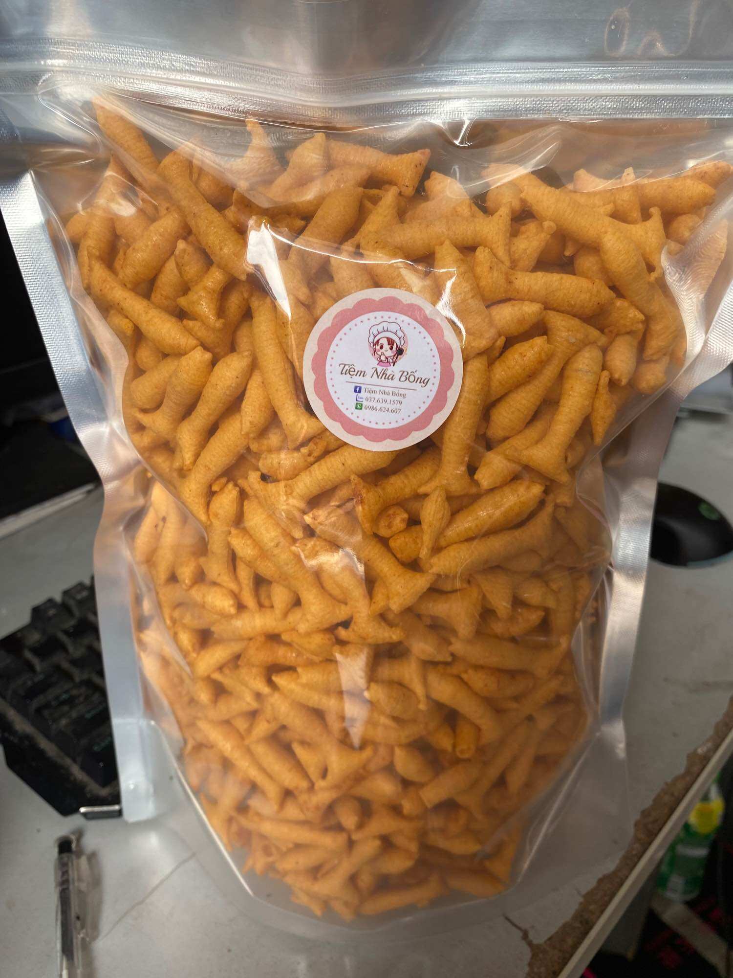 1kg snack cá phồng cay