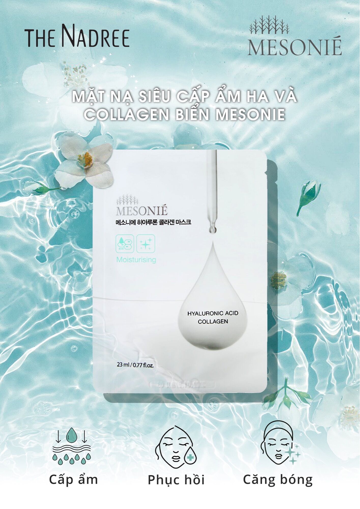 Mặt nạ siêu cấp ẩm và collagen Mesonie