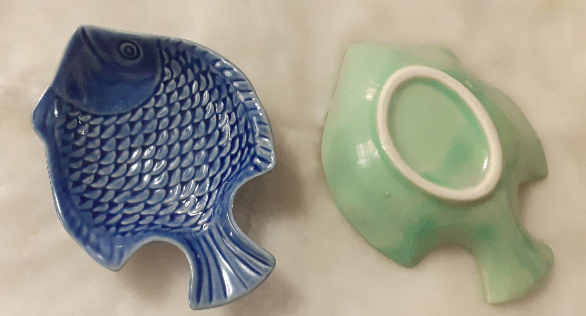 Đĩa gốm sứ nhỏ hình cá 10cm x 7cm (Hàng Thái Lan)