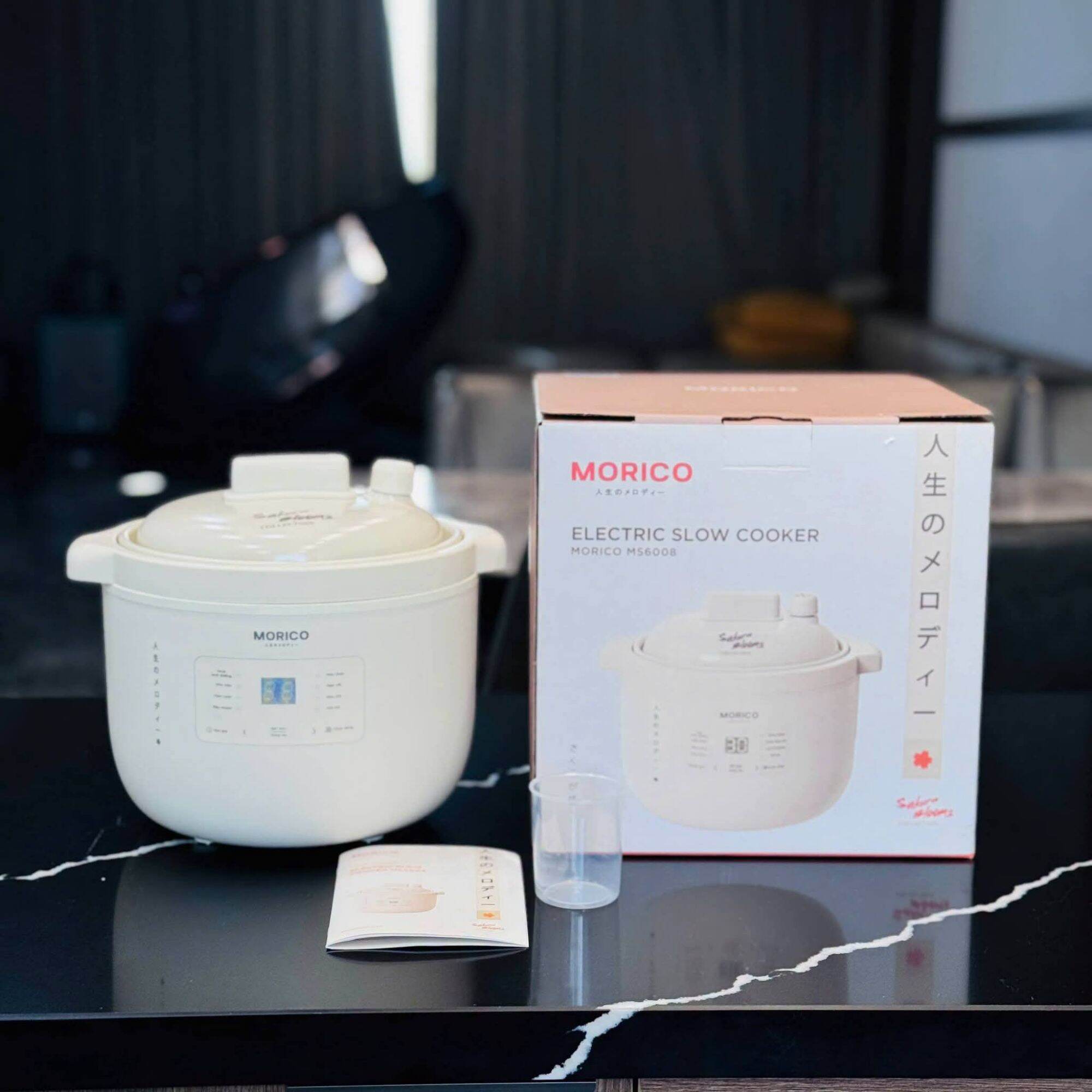 GIAO HỎA TỐC 💥NỒI NẤU CHẬM MORICO MS6008 DUNG TÍCH 2.5L BẢO HÀNH 12 THÁNG LÒNG GỐM
