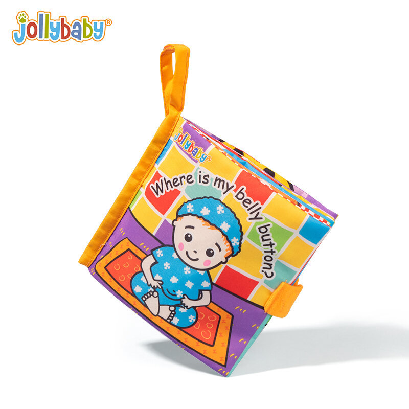 Jollybaby Early Education Cloth Book Baby Tear-Proof Three-Dimensional Small Book Ringing Book Baby Biteable Educational Toys 1 Year Old
