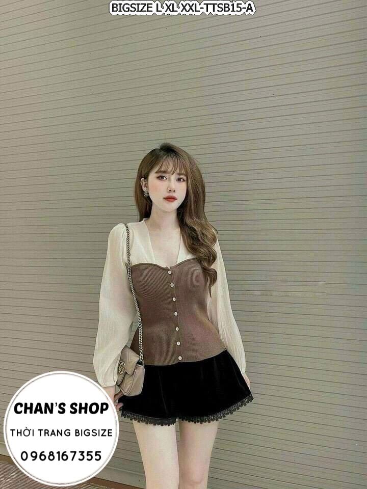 Bigsize 60- 90kg ÁO TAY PHỐI