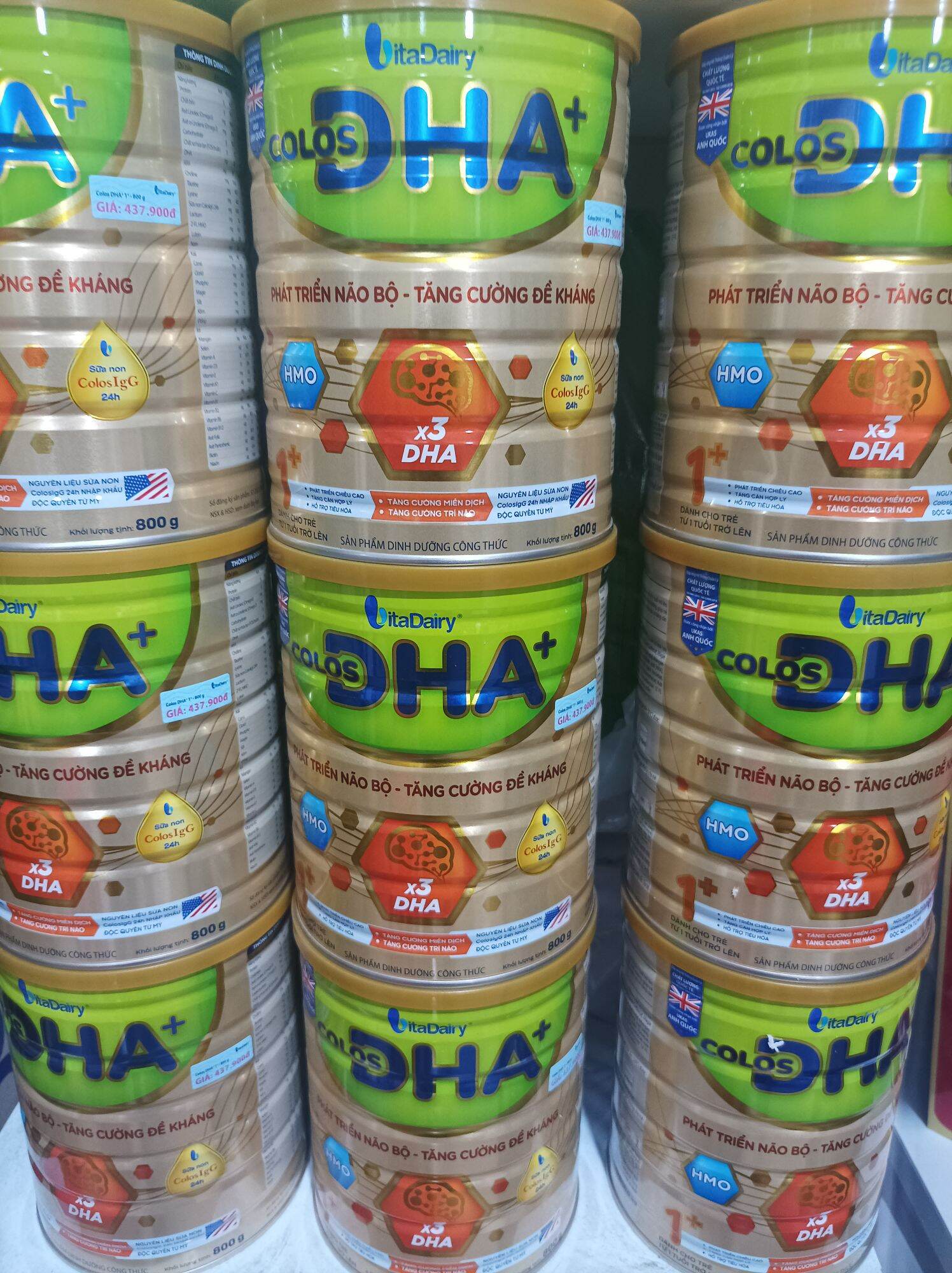 [ Có mã QR tích xu ] Sữa bột Vitadairy Colos DHA 0+ 800g (Date 2026)