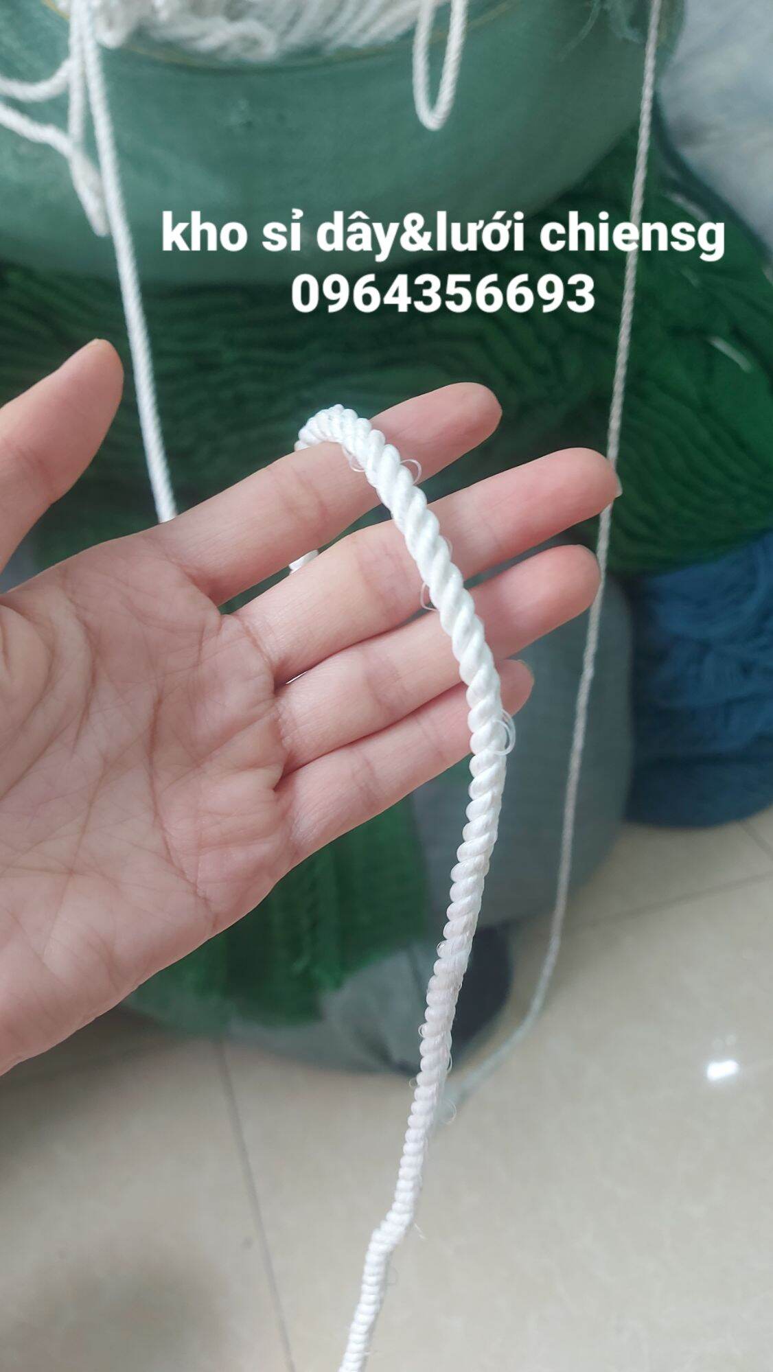 dây thừng macrame se cotton, dây trang trí, handmade đủ size 500g