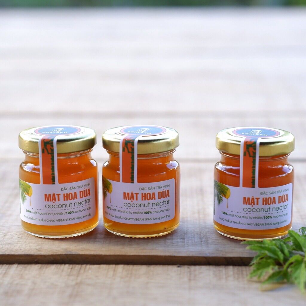 Mật Hoa Dừa Sokfarm - Đặc Sản Trà Vinh (Chai 65gr)