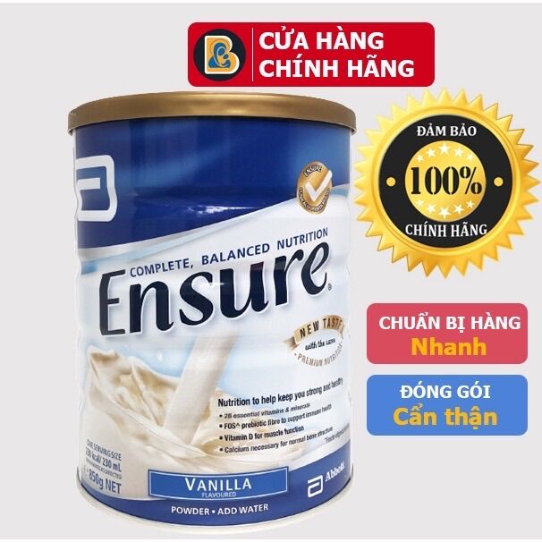 Sữa Ensure chuẩn Úc 850g hàng chính hãng đủ bill