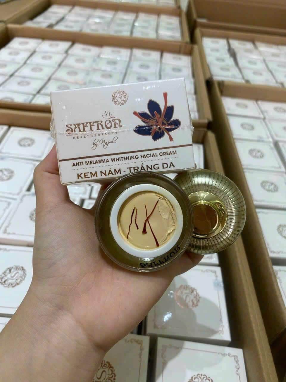Combo Kem Face Saffron Napoli + Serum Noãn Thực Vật
