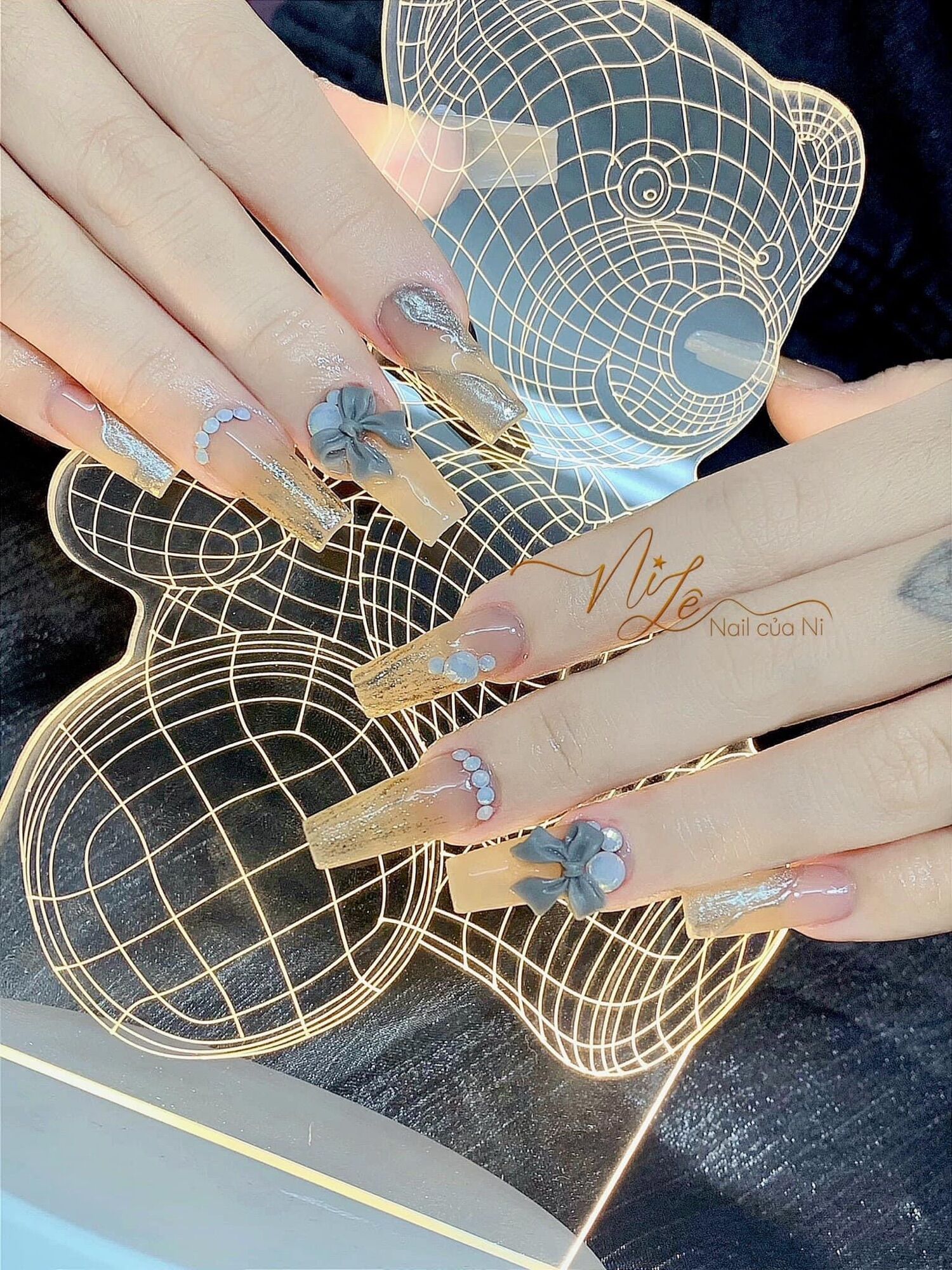 Đèn gấu chụp ảnh nails