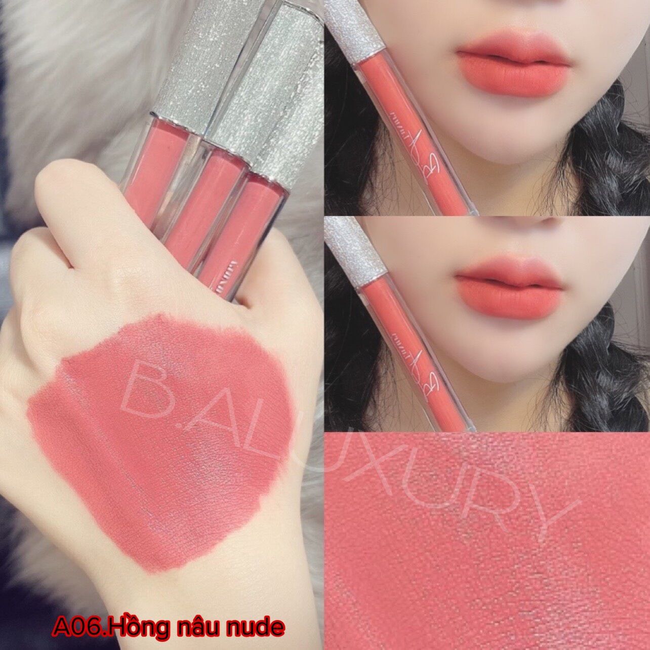 B.A Luxury Son hữu cơ không chì màu son cuốn hút ánh nhìn