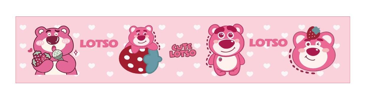 🍓VIỀN TƯỜNG GẤU DÂU LOTSO🌸