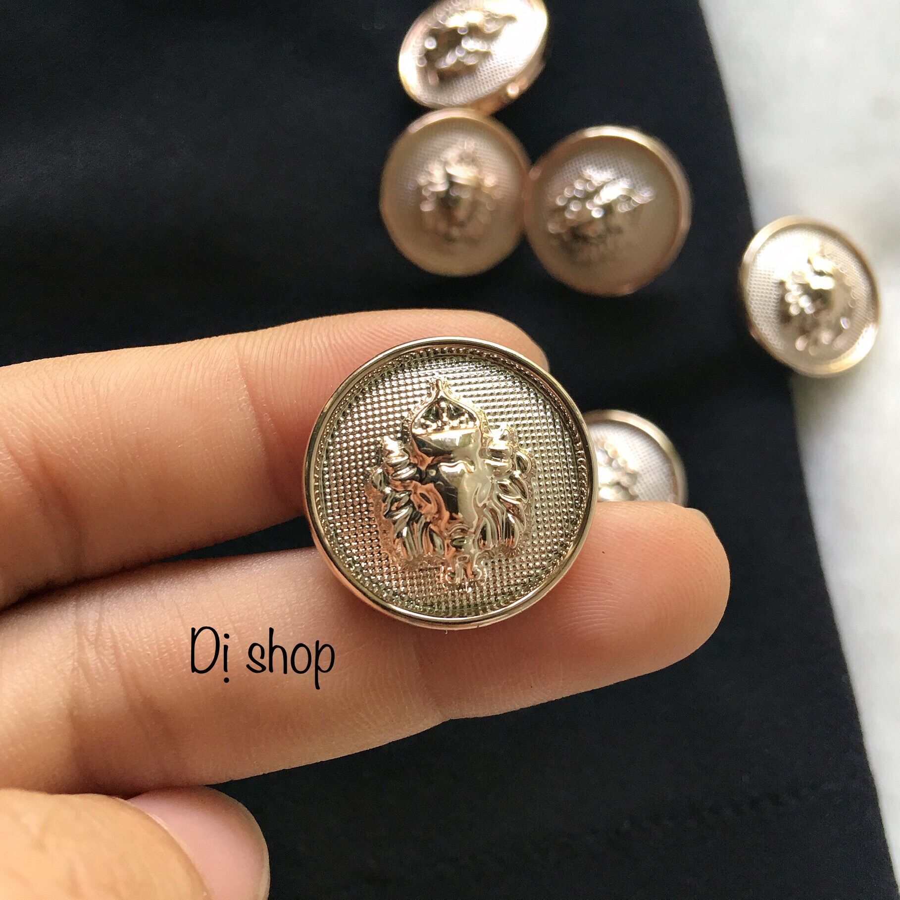 (N025) NÚT NHỰA GIẢ ĐỒNG ĐẾ LỒI SIZE 2.1cm