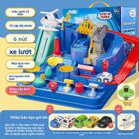 BABYSHOME | Bộ Đồ Chơi Xe Ô Tô Đường đua Mạo Hiểm và Ga Đỗ Xe Tàu Hỏa Nhỏ