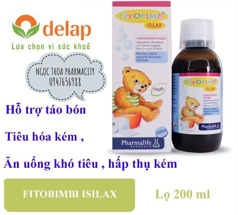 ✅ Fittobimbi Isilax - Thảo Dược Châu Âu - Chăm Sóc Hệ Tiêu Hoá - Giảm Táo Bón Cho Trẻ