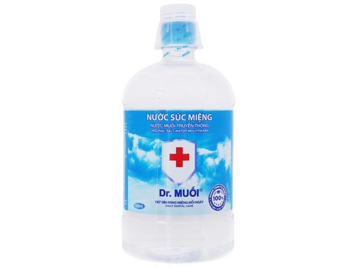 Nước muối súc miệng thùng 9 chai 1L