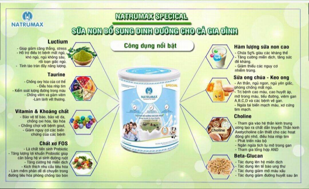 [HCM]Sữa non Natrumax Special 800g