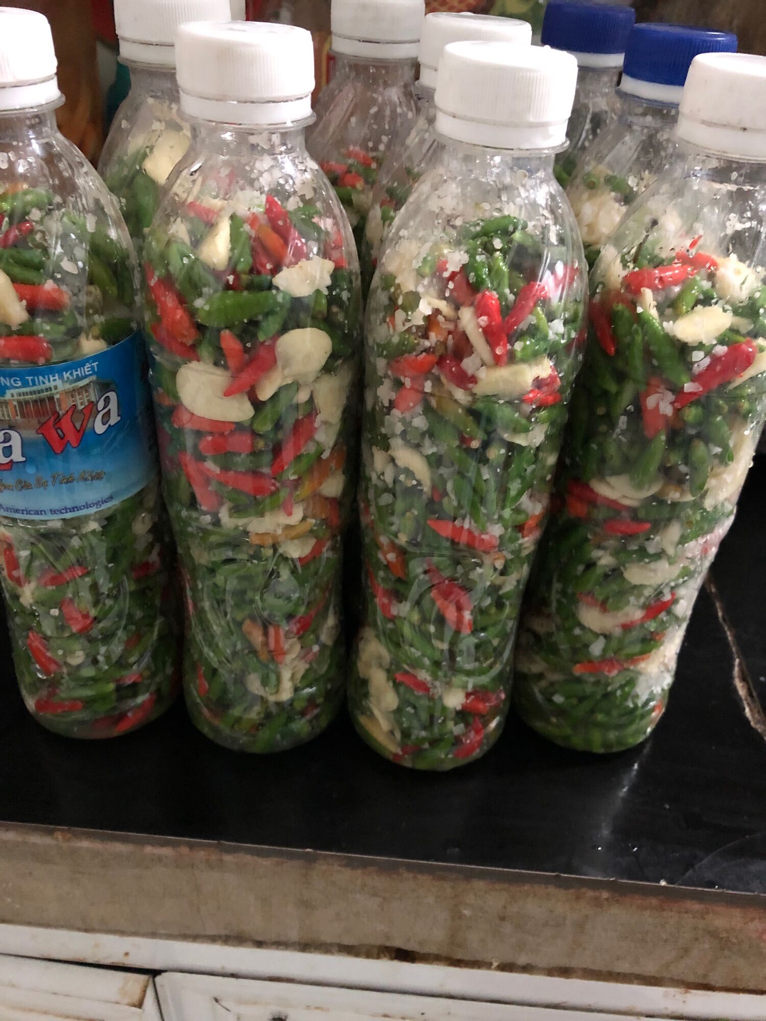 120k/3 chai ớt thóc sóc muối