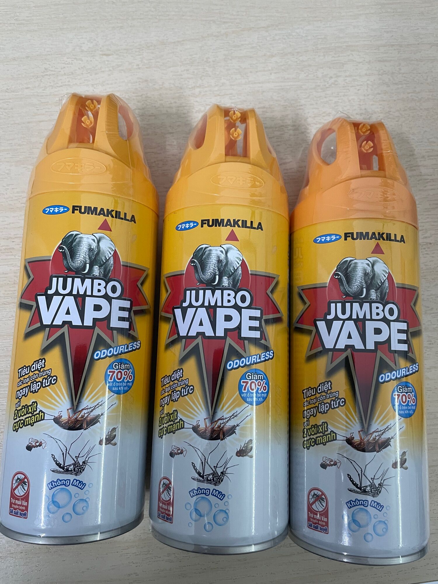 Xịt muỗi jumbo không mùi 300ml.