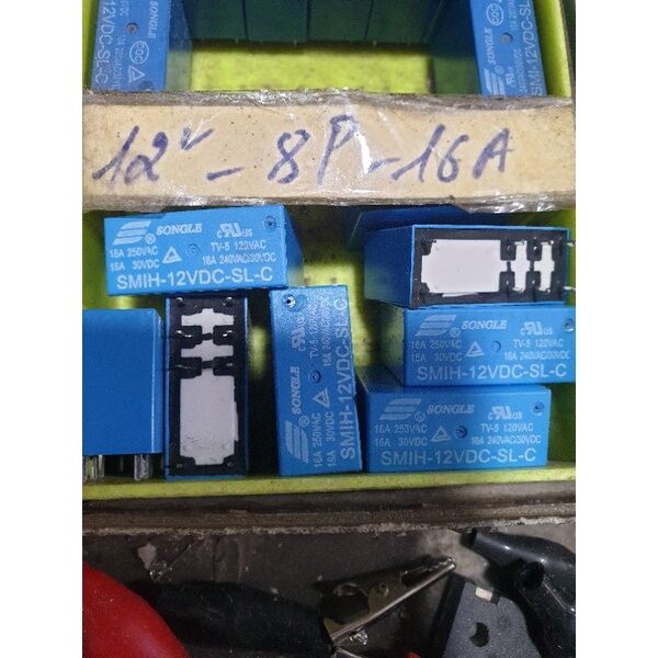 Rơ le 12v 8 chân 16A