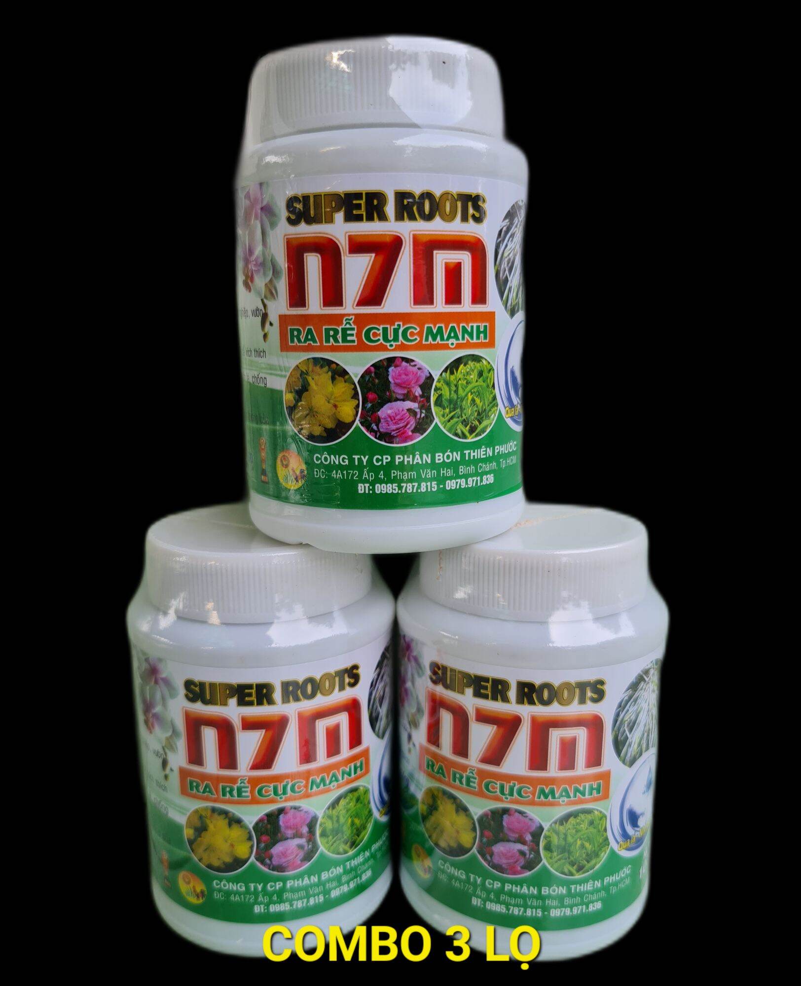Combo 3 lọ phân kích thích ra rễ cực mạnh n7m - lọ 100gr