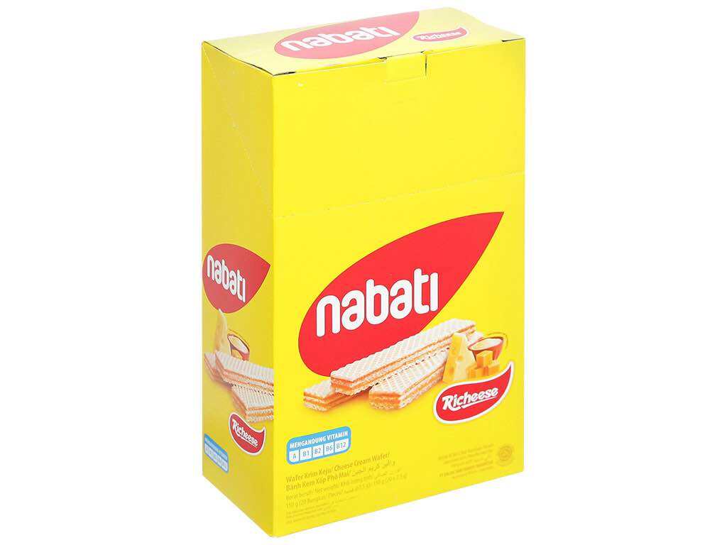 Bánh xốp nhân phô mai Nabati hộp 150g