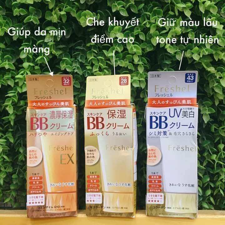 Kem trang điểm chống nắng BB Cream Kanebo Freshel UV SPF 43 PA++