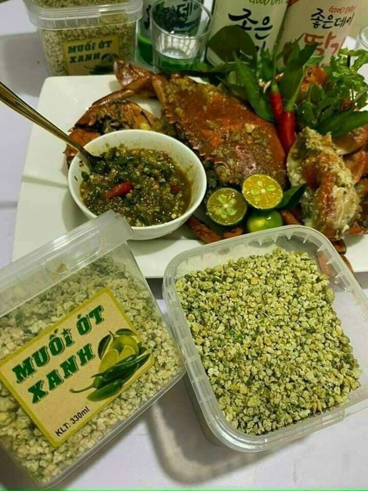 500gr MUỐI ỚT XANH HỘP VUÔNG