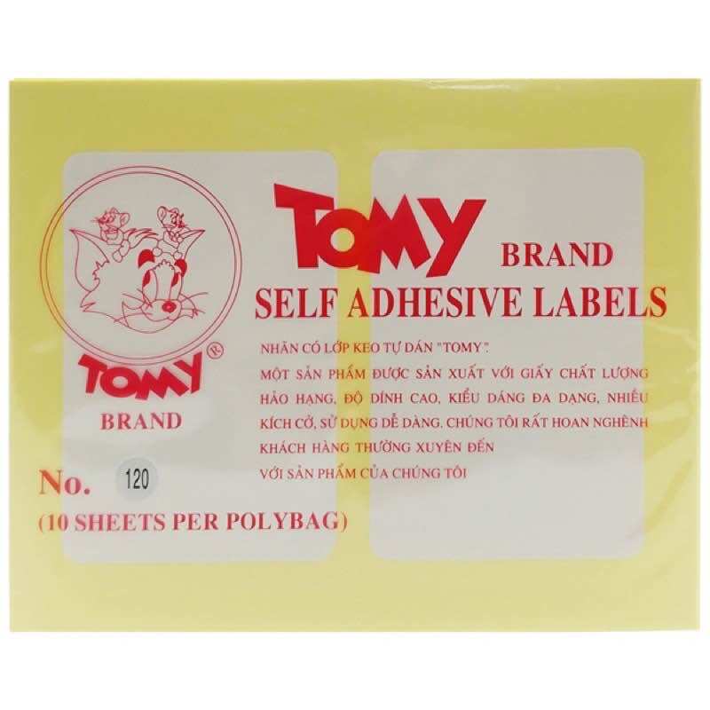 Tomy A5 Sticker Paper in All Sizes (1 Pack of 10 Sheets)