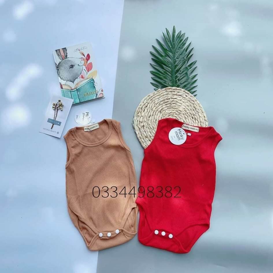 Bộ bodysuit ba lỗ cho bé .chất liệu thun gân co giãn 4 chiều