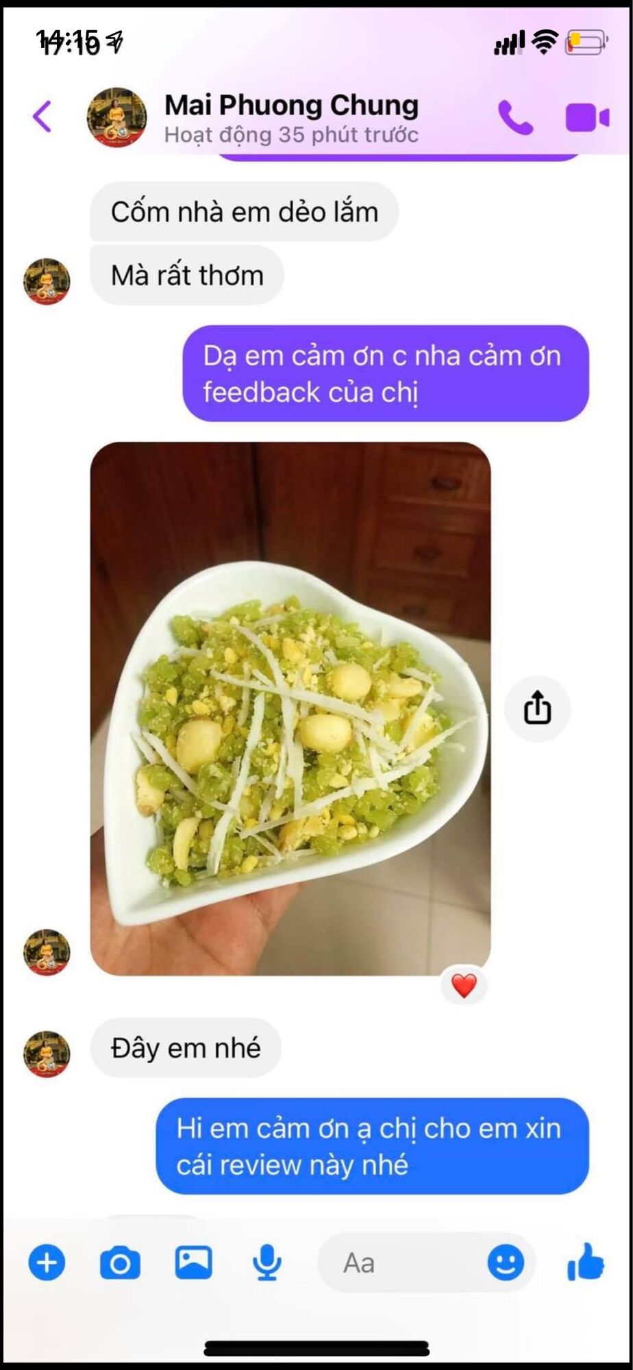 1kg cốm khô Tây Bắc cam kết ngon