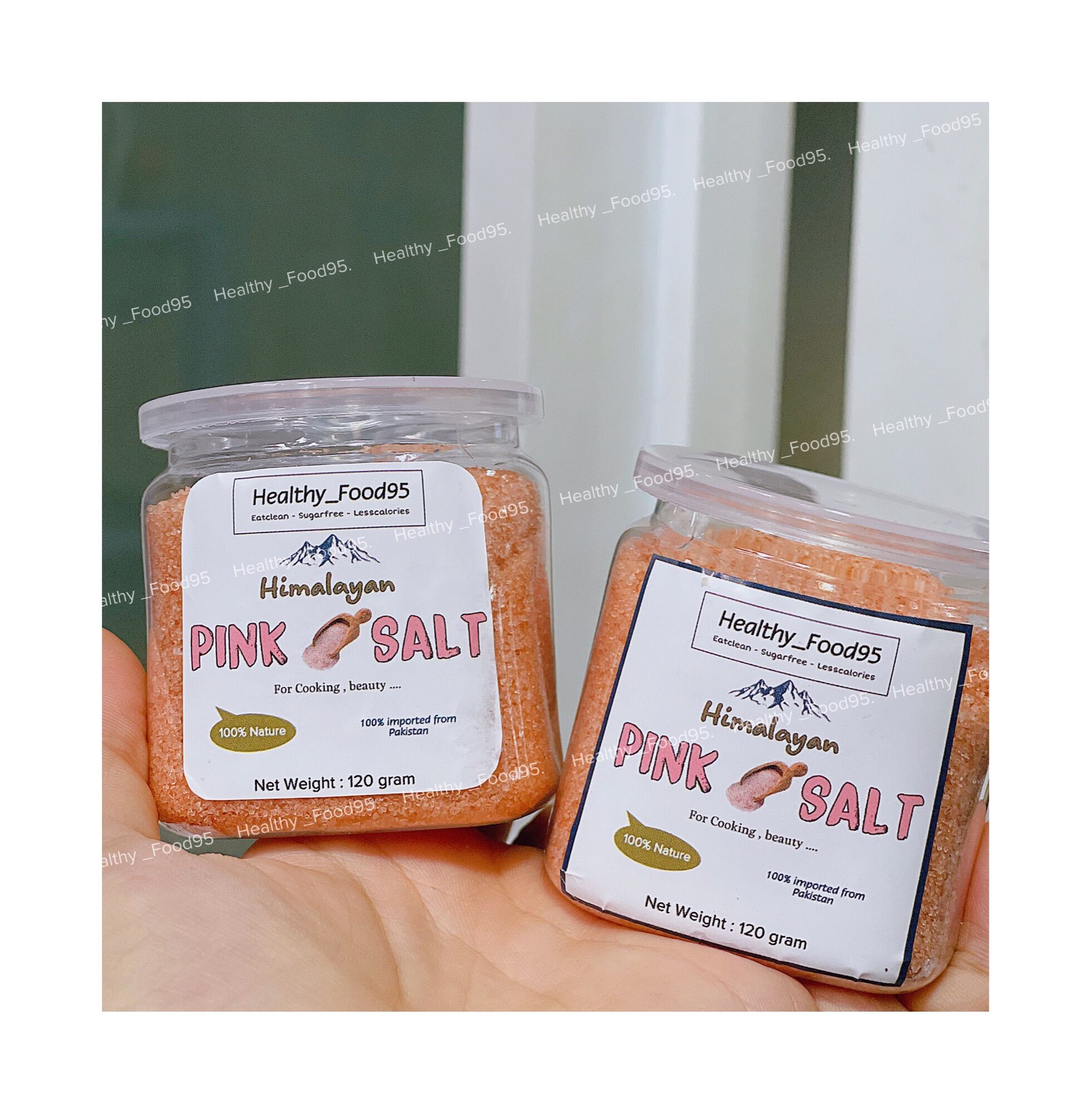 Muối hồng dạng mịn nhập khẩu pakistan 120 gram