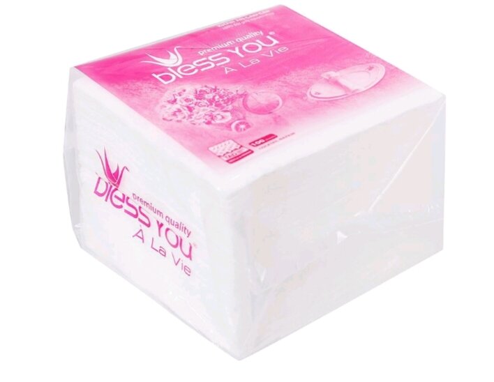 Khăn Giấy ĂN Blessyou 23x23 cm / Đóng Gói 12x12 cm 100 Tờ - Hàng Chính Hãng - G8
