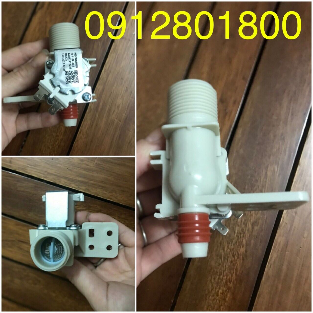 Van cấp nước đơn máy giặt LG DC 12V Hãng