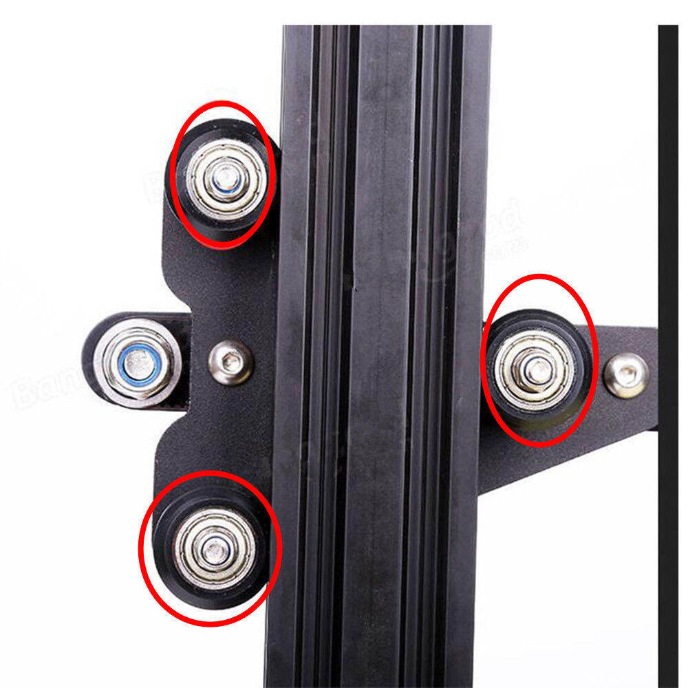 5pcs 3D Printer POM Wheel Plastic Pulley Linear Bearing for Creality Ender 3, Ender 3 Pro, Ender 3 V2, CR-10, CR-10S
