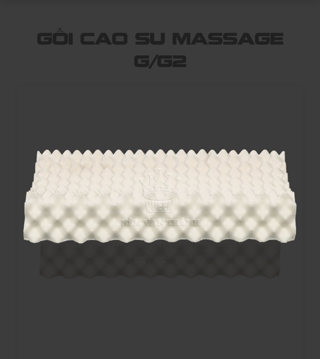 Gối cao su thiên nhiên Vạn Thành massage