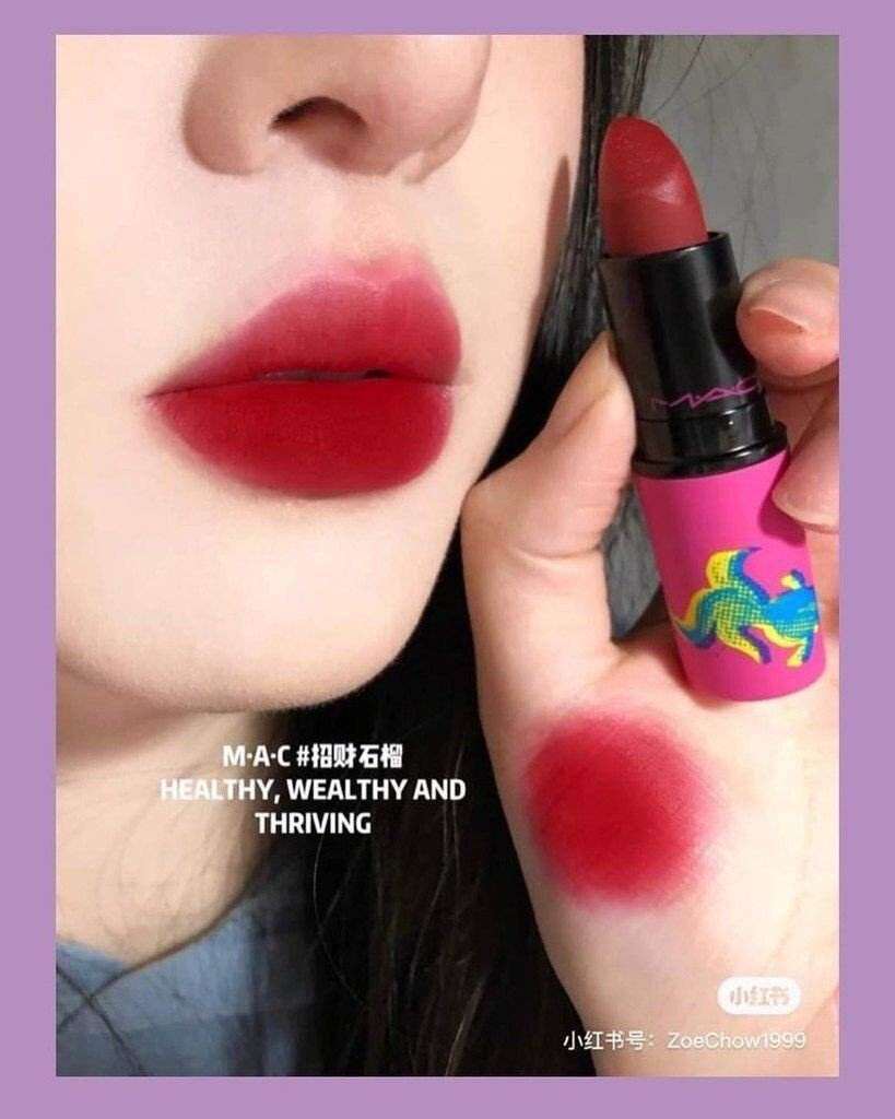 SON MAC POWDER KISS LIPSTICK #HEALTHY, WEALTHY, AND THRIVING